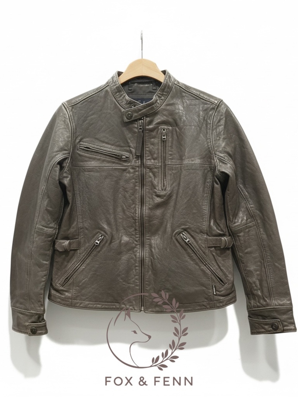 NWT G-Star Raw Havana Leather‎ Biker Jacket Raven Moto Luxe Size L